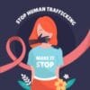 Stop trafficking icon
